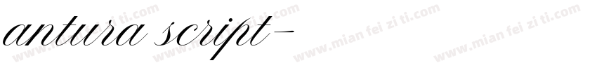 antura script字体转换